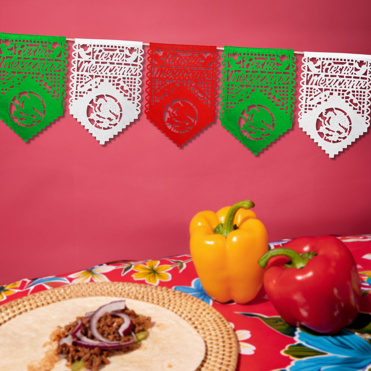 Papel Picado, Diseño Fiestas Patrias, 2 m