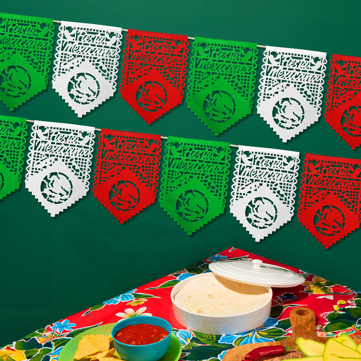 Papel Picado, Diseño Fiestas Patrias, 2 m