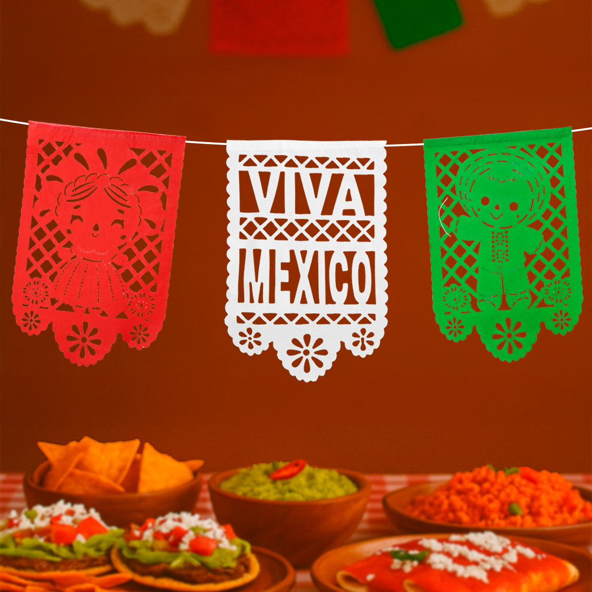 Papel Picado, Fiestas Patrias, Lele, 2.6 m