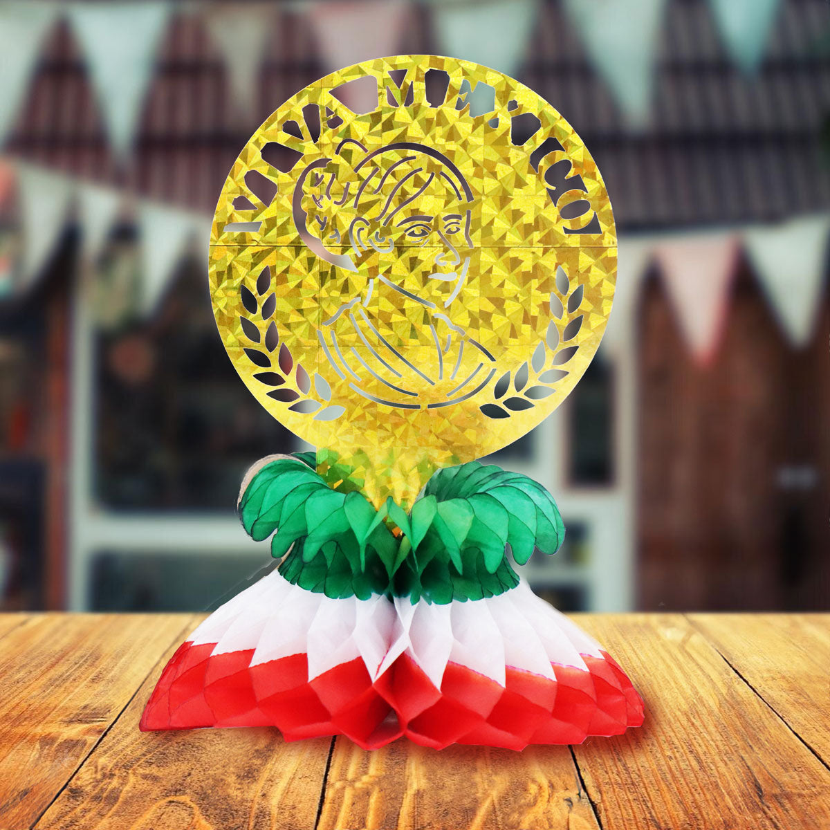 Centro de Mesa con Diseño de Fiestas Patrias