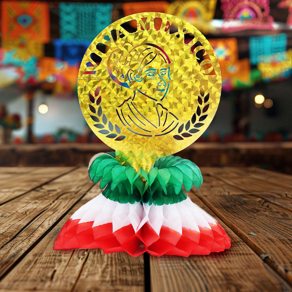 Centro de Mesa con Diseño de Fiestas Patrias