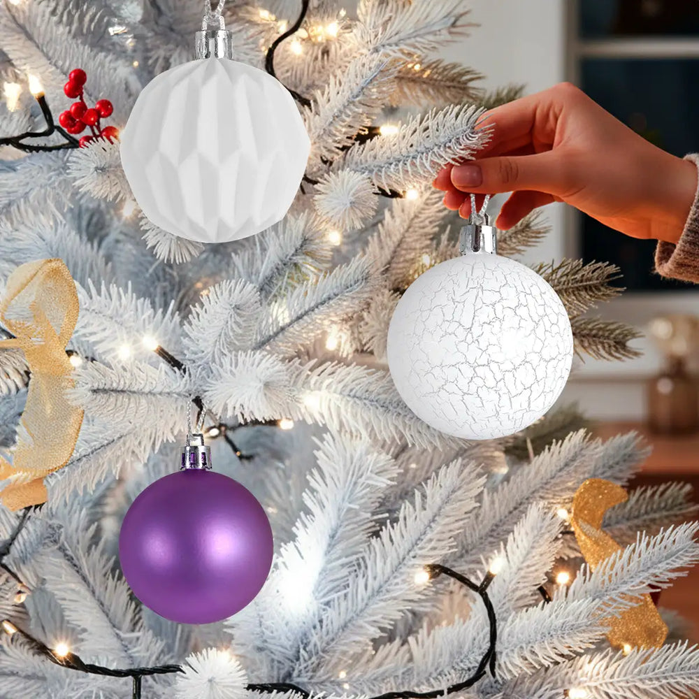 Kit Navideño de Esferas, 30 pzas, Colores