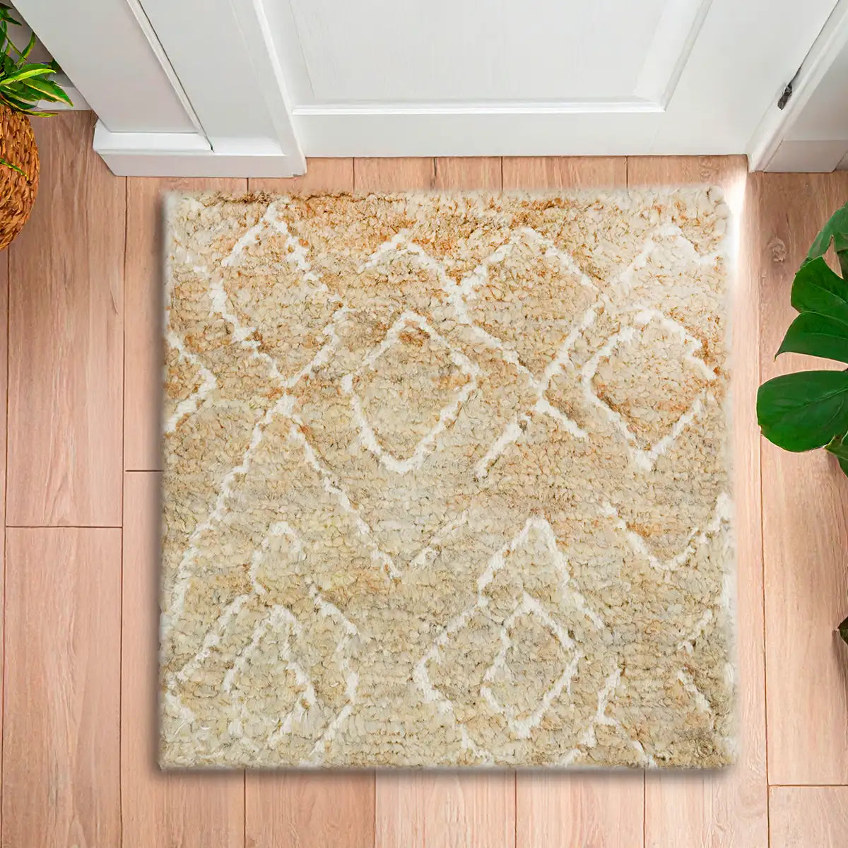 Tapete Cuadrado, Marfil