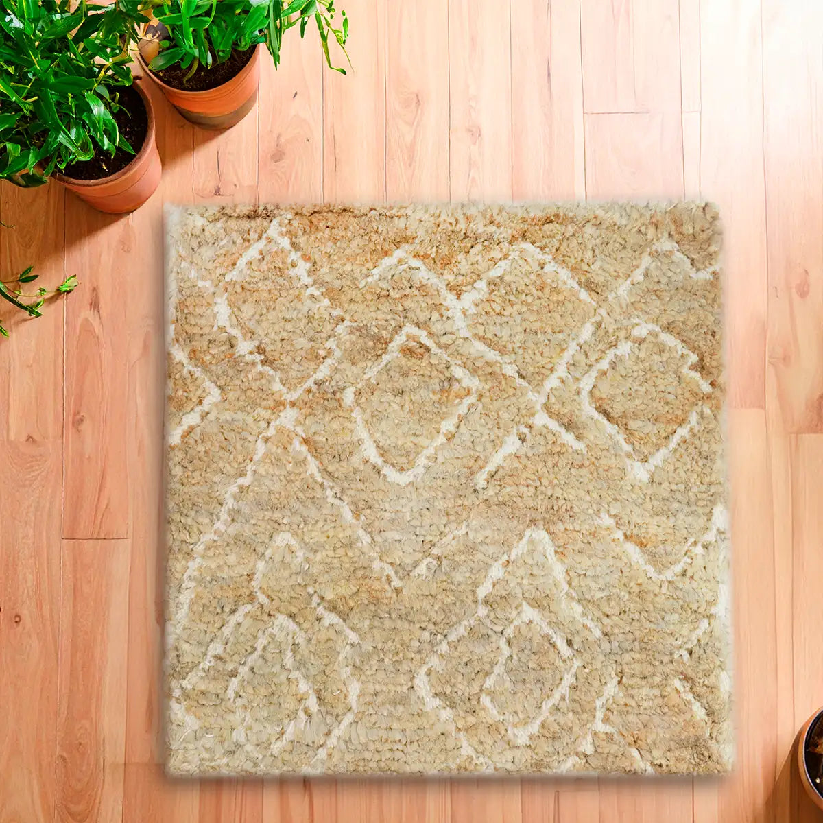 Tapete Cuadrado, Marfil