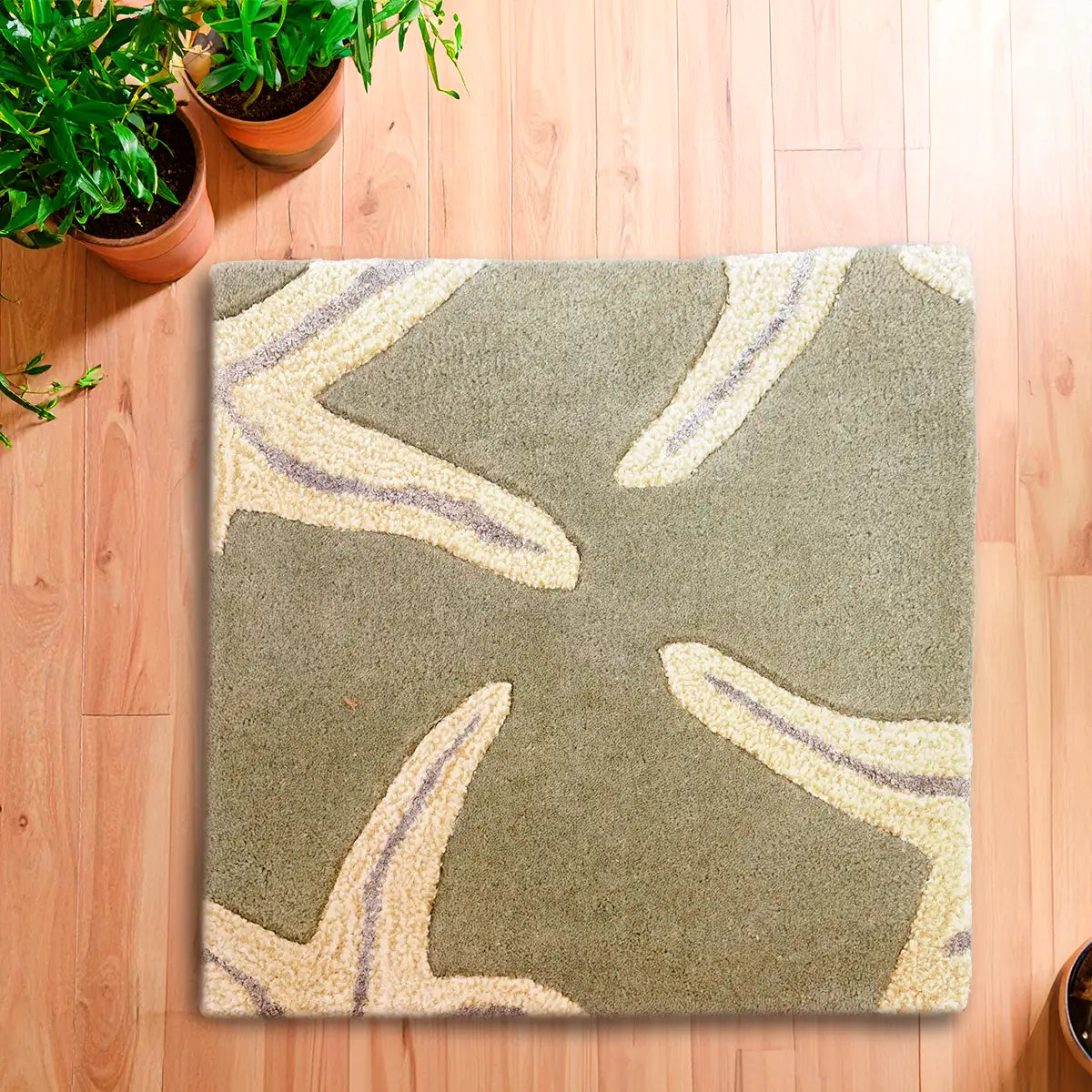 Gris, Tapete Cuadrado