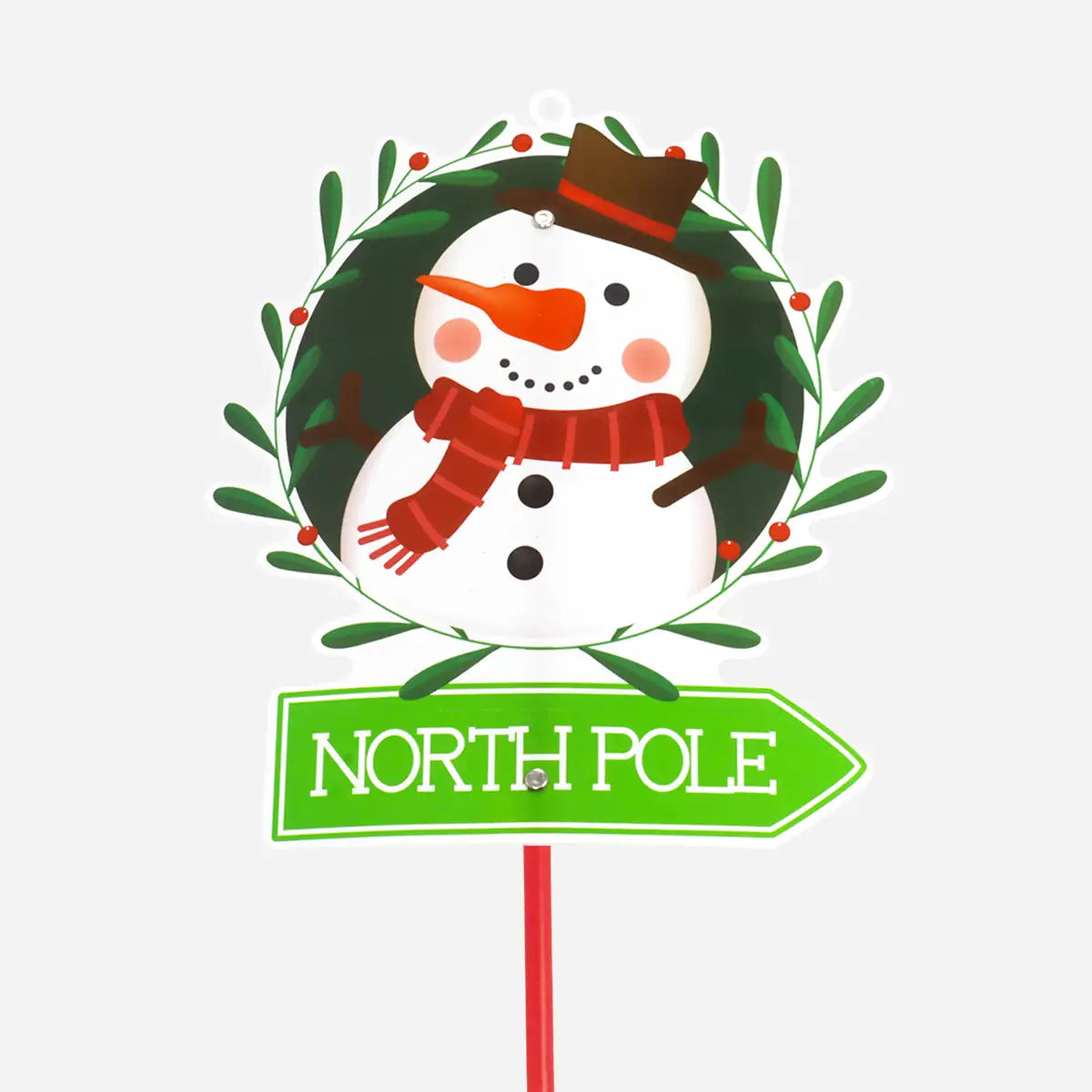 Estaca Decorativa, Muñeco de Nieve