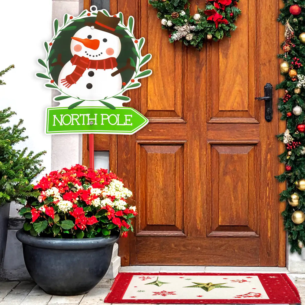 Estaca Decorativa, Muñeco de Nieve