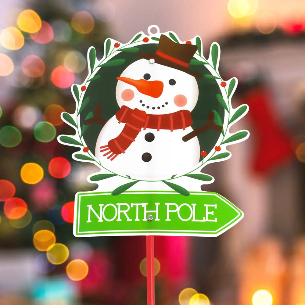 Estaca Decorativa, Muñeco de Nieve