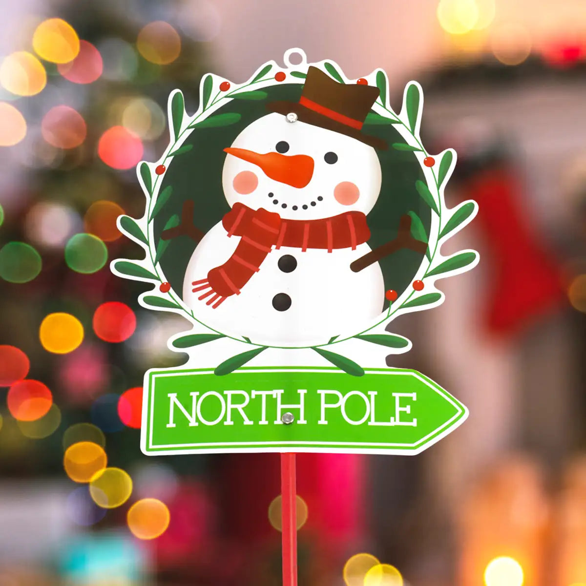 Estaca Decorativa, Muñeco de Nieve