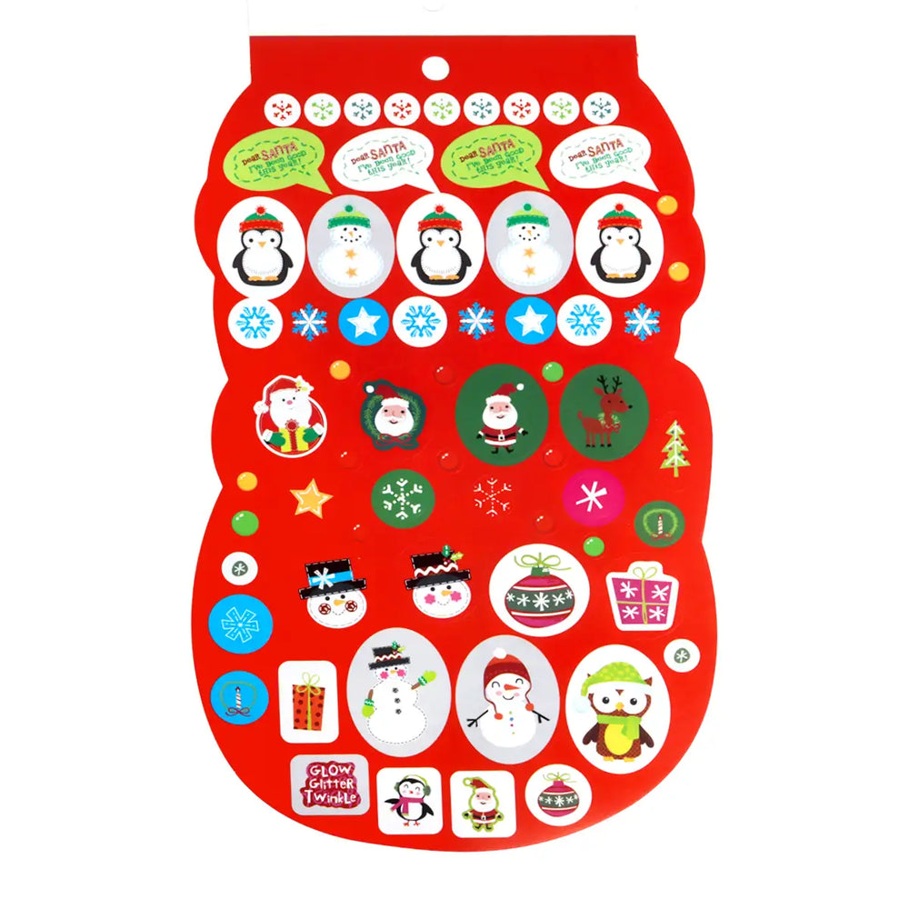 Libro de Stickers Navideños, Muñeco de Nieve