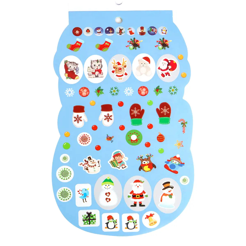 Libro de Stickers Navideños, Muñeco de Nieve