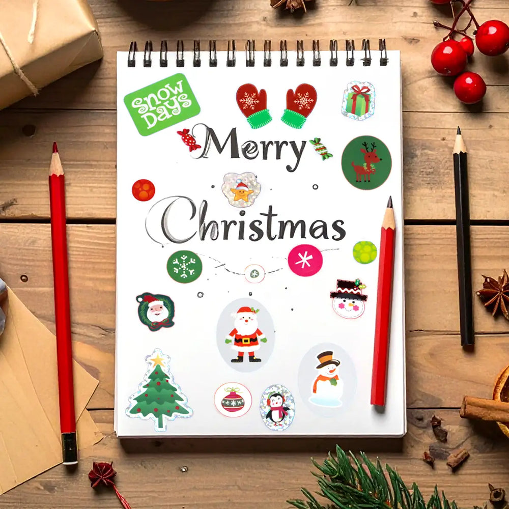 Libro de Stickers Navideños, Muñeco de Nieve