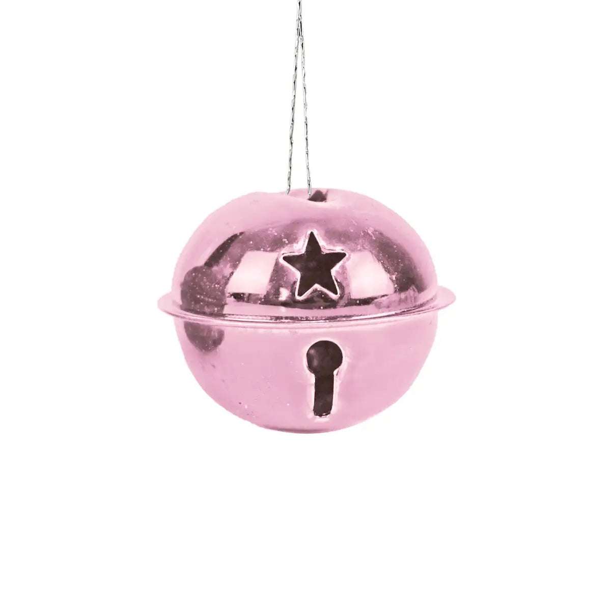 Cascabeles Navideños, 6 pzas, Color Rose Gold