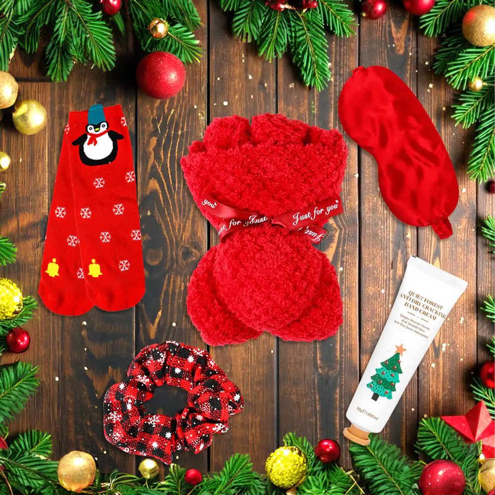 Kit de Regalo Navideño, Color Rojo