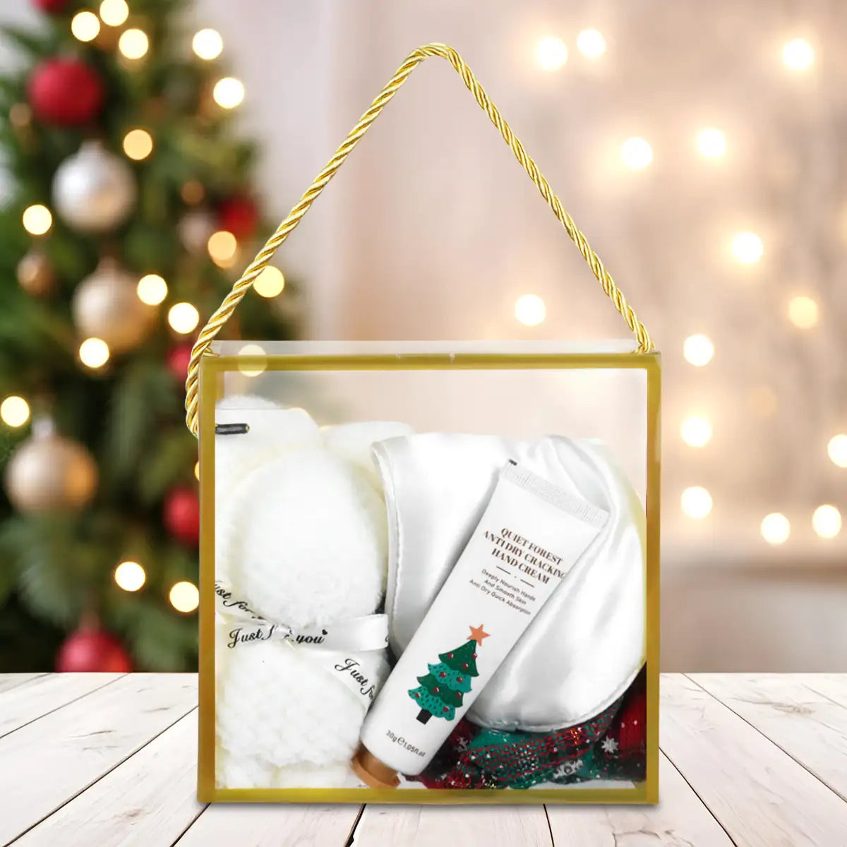 Kit de Regalo Navideño, Color Blanco