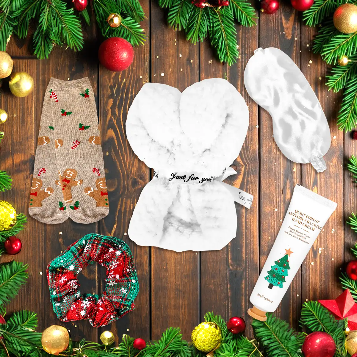Kit de Regalo Navideño, Color Blanco