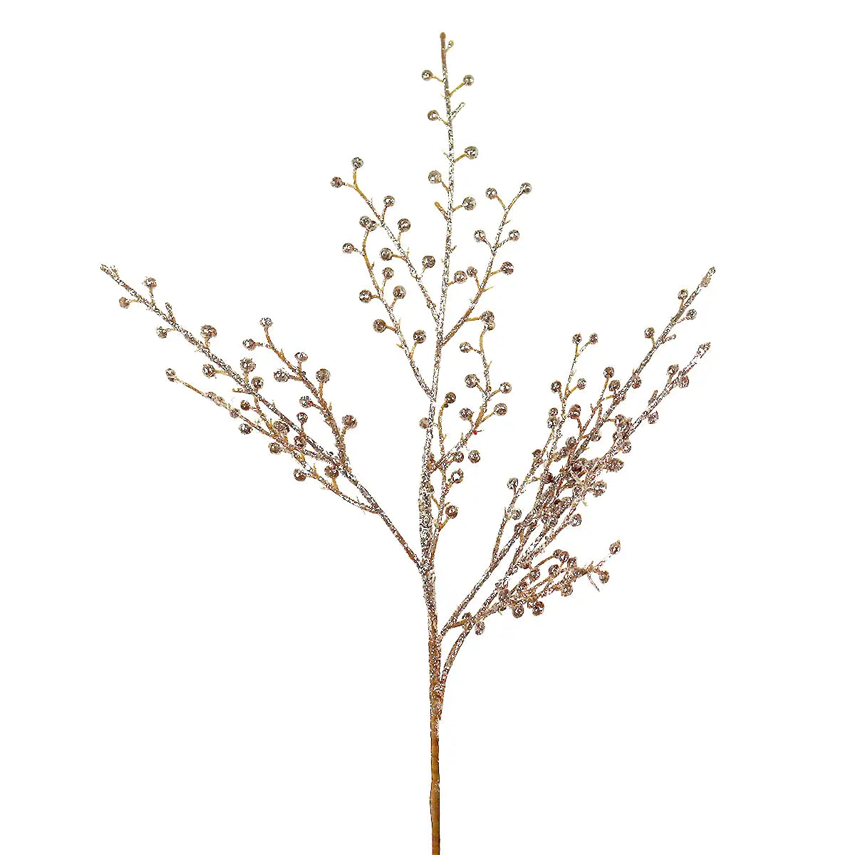 Follaje Navideño, Glitter, Color Dorado