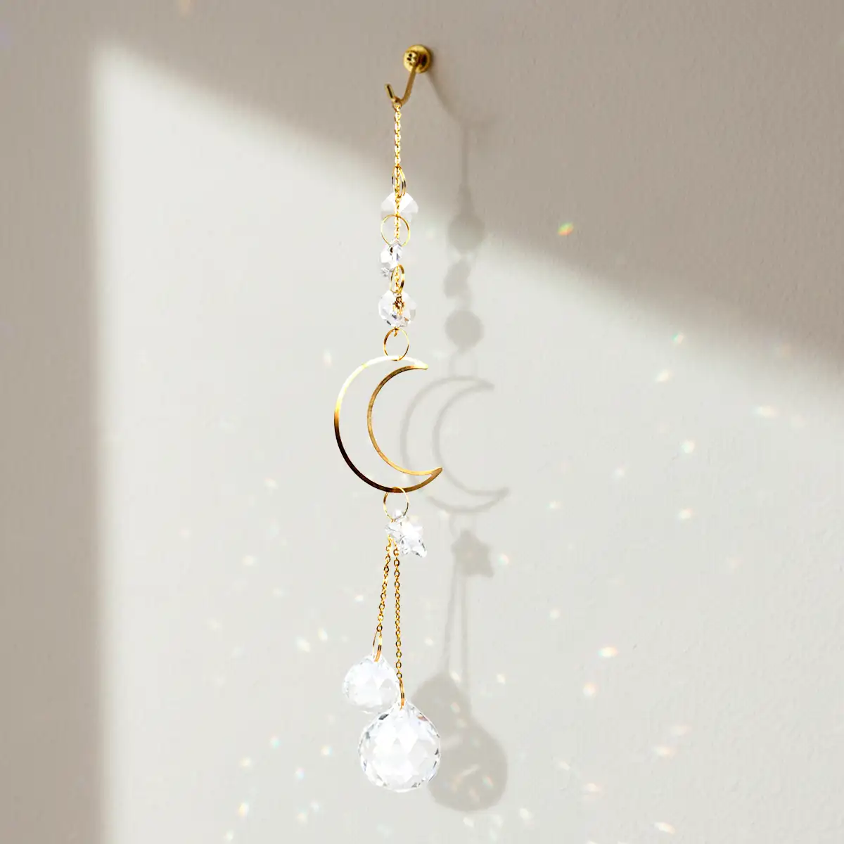 Atrapasol Decorativo de Cristal, Diseño Luna, Room2Room