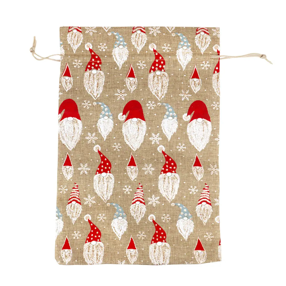 Bolsa de Yute Navideña, Diseño Santa Claus
