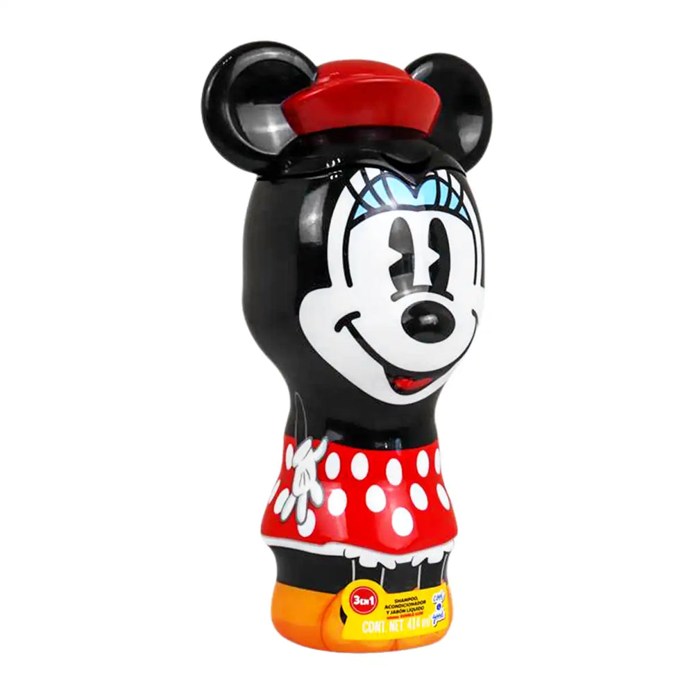 Minnie, Shampoo, Acondicionador y Jabón Líquido 3 en 1, Aroma Bubble Gum