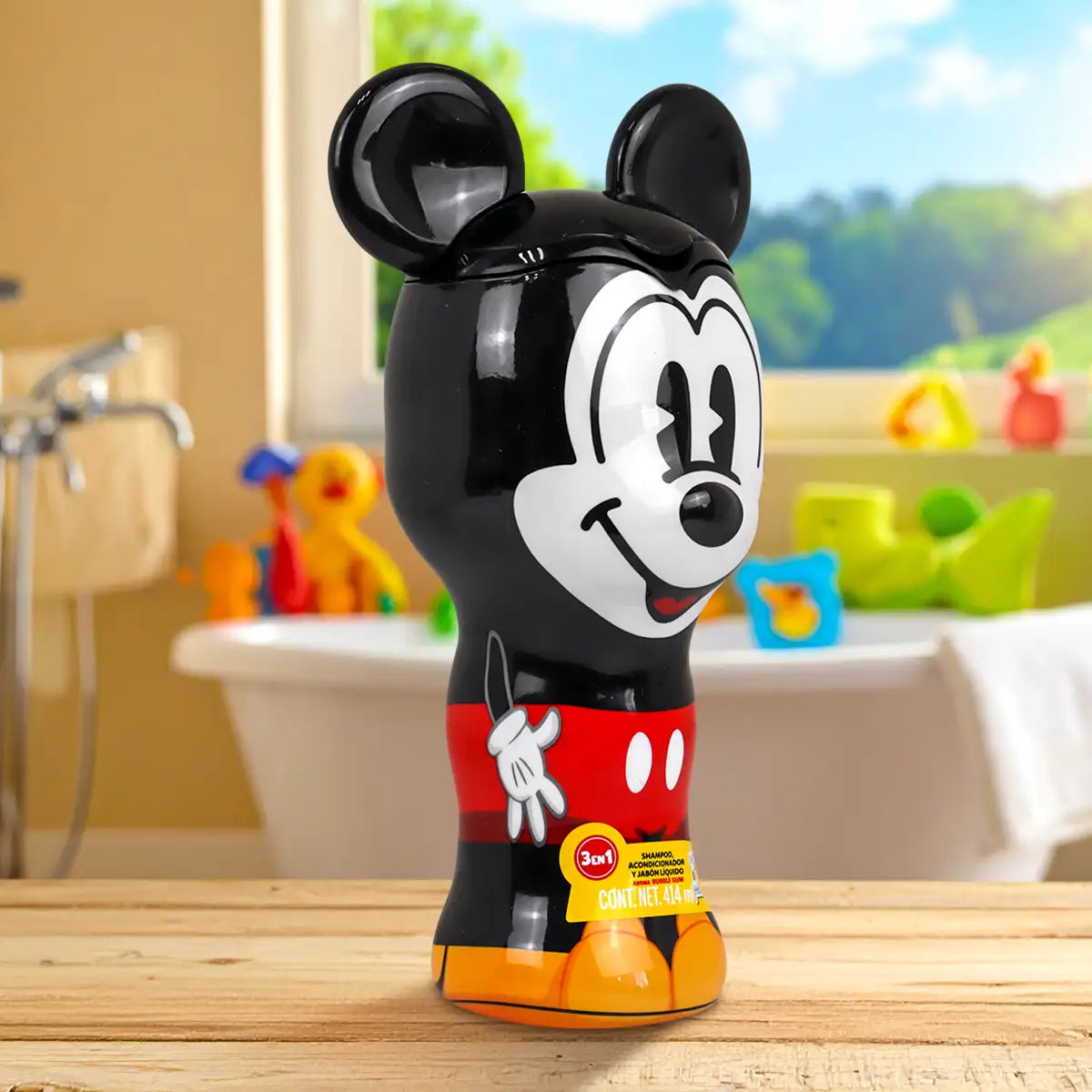 Mickey, Shampoo, Acondicionador y Jabón Líquido 3 en 1