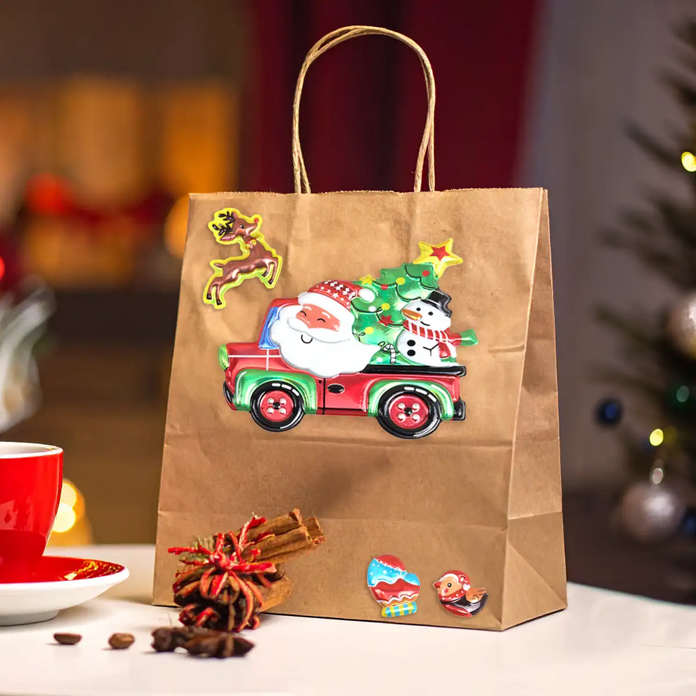 Santa, Sticker 3D
