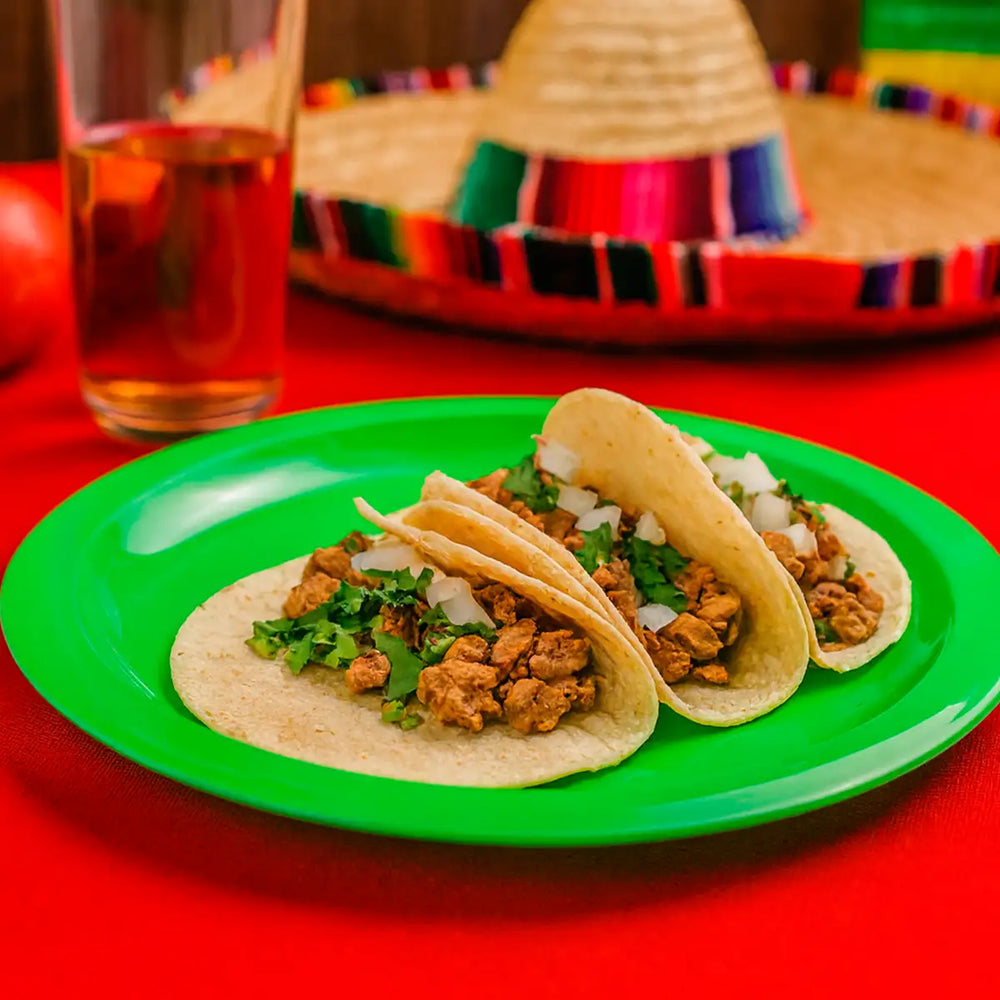 Plato de Plástico, Color Verde