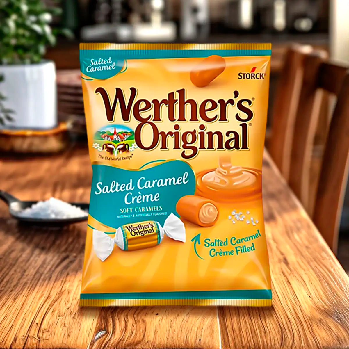 Caramelos Suaves Werther's Original Crema de Caramelo Salado, 58 g