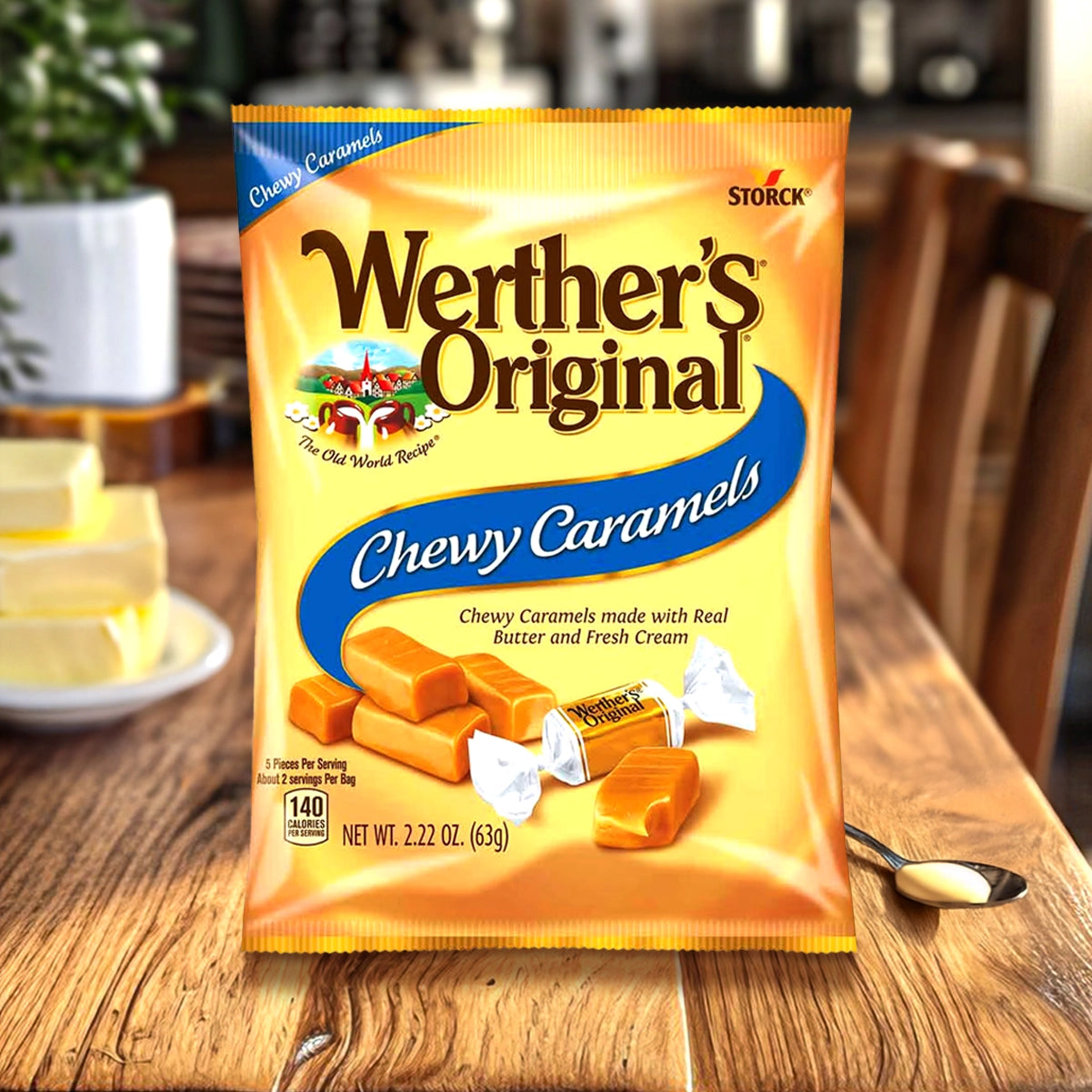 Caramelos Masticables Originales Werther's, 63 g