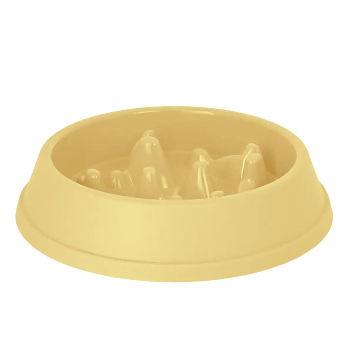 Plato Antiansiedad para Mascotas, Color Amarillo