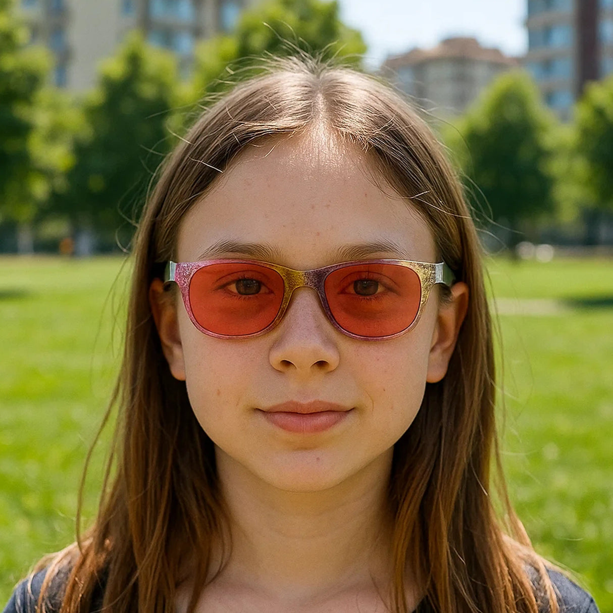 Lentes para Sol de Niña, Diseño Glitter