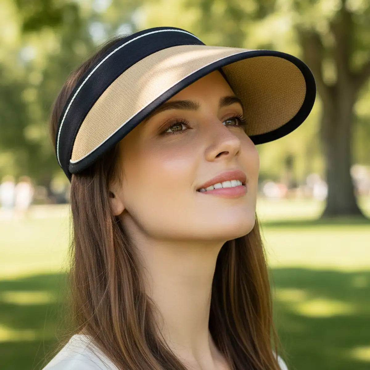 Visera, Color Beige y Negro