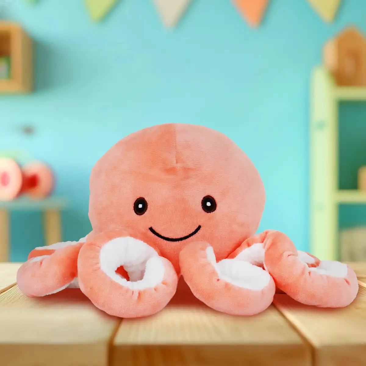 Pulpo de Peluche, Color Naranja
