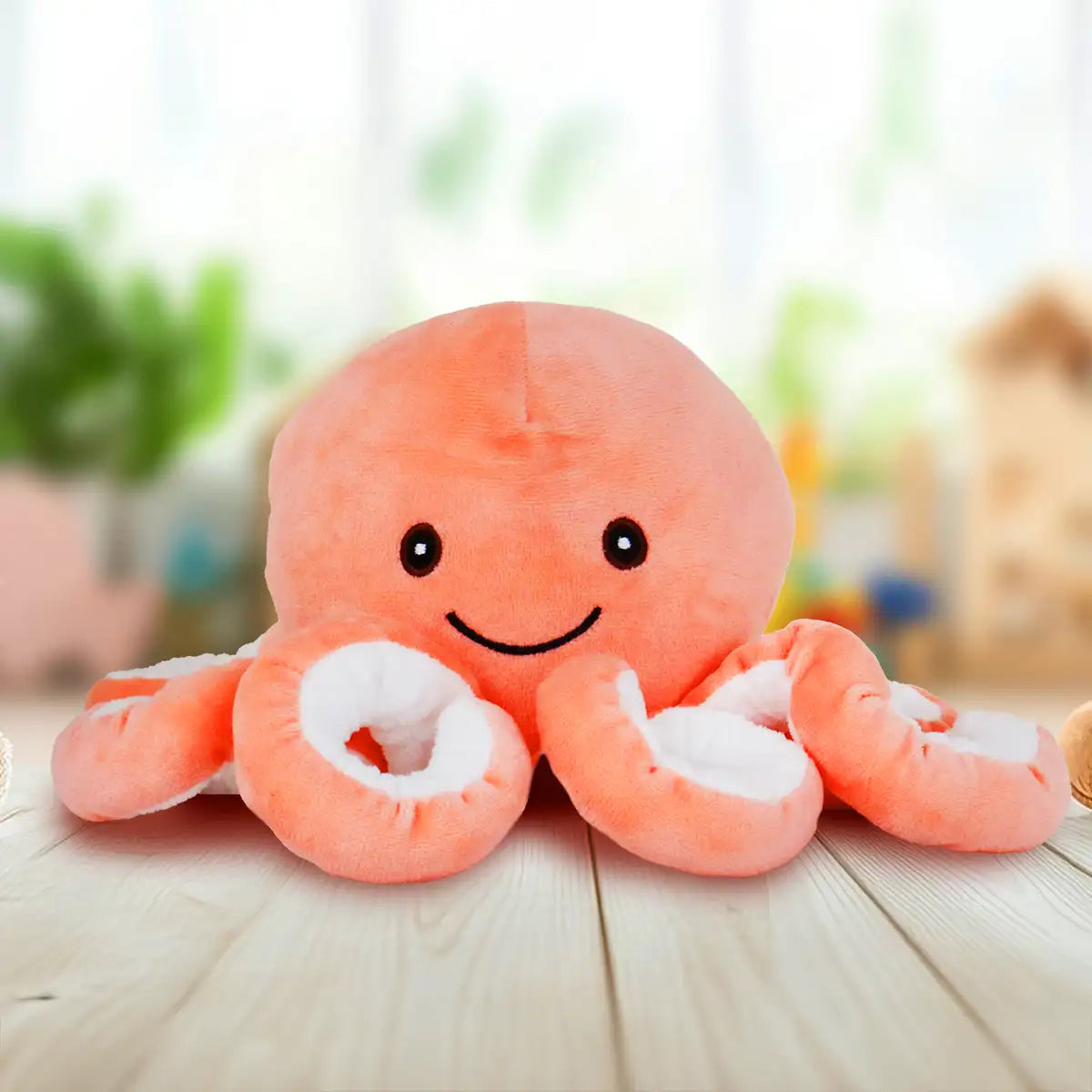 Pulpo de Peluche, Color Naranja