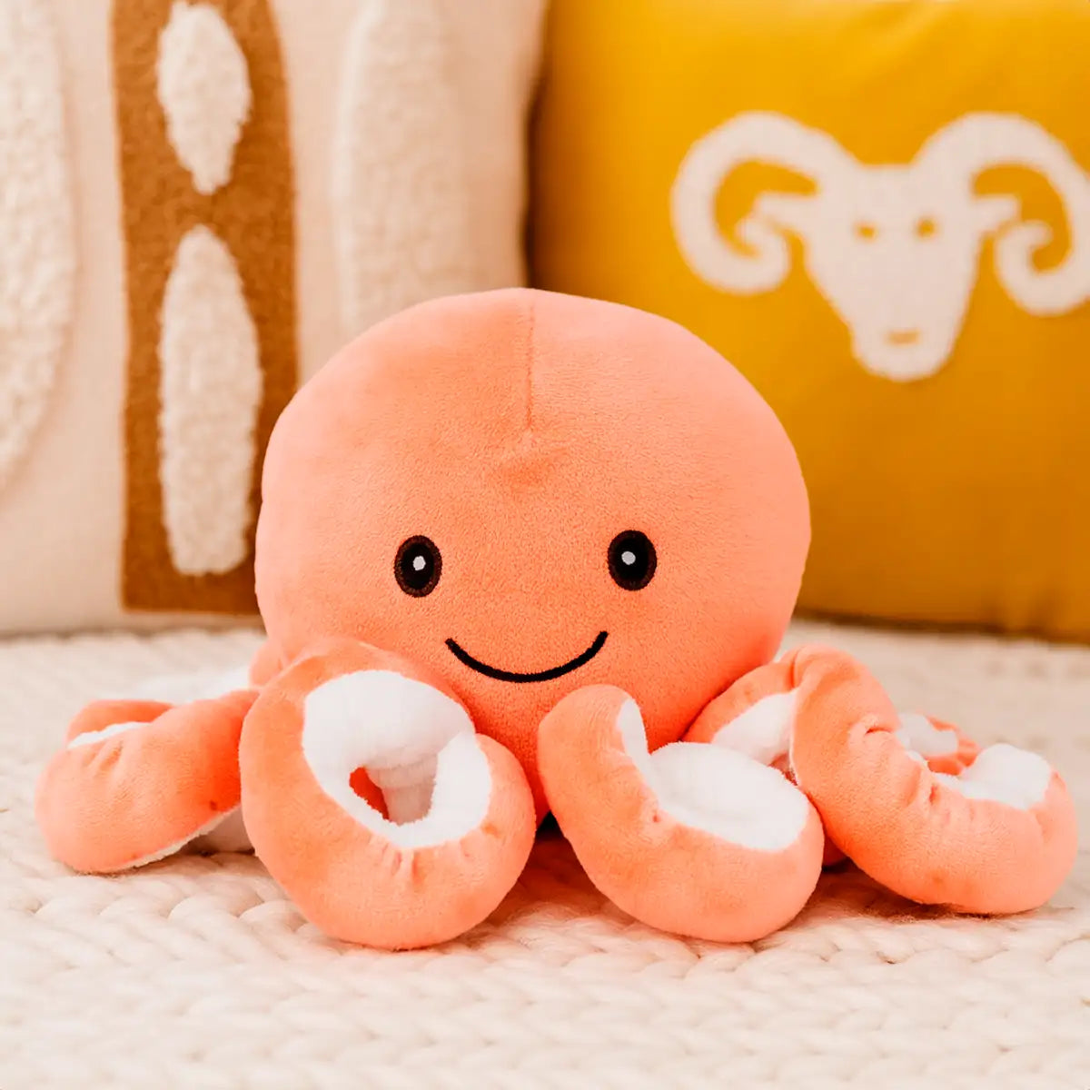 Pulpo de Peluche, Color Naranja