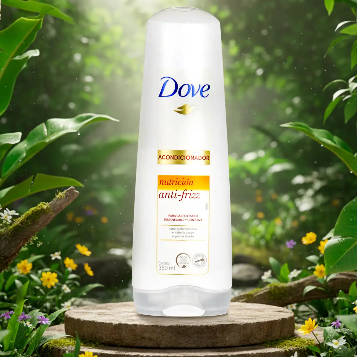 Acondicionador Anti Frizz, Dove, 350 ml