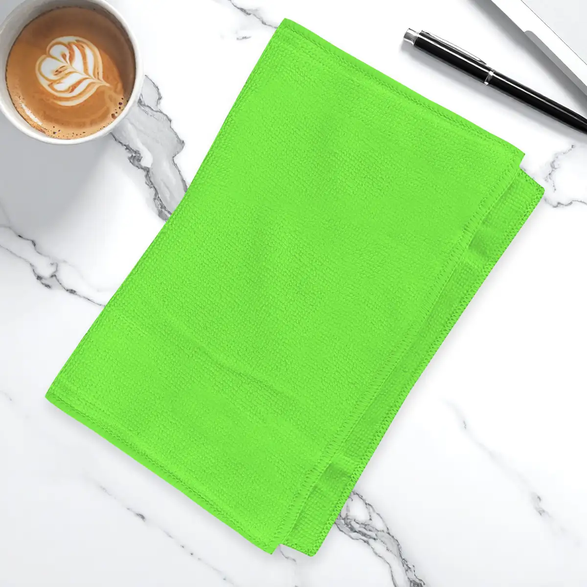 Trapo de Microfibra, Color Azul y Verde, 2 pzas