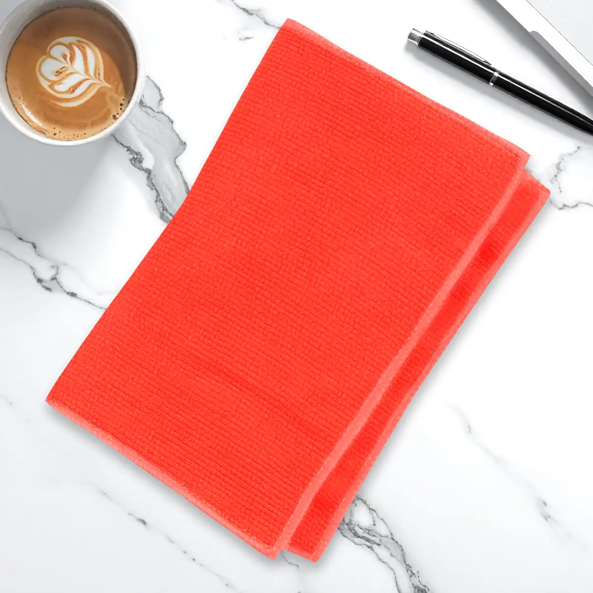 Trapo de Microfibra, Color Azul y Rojo, 2 pzas