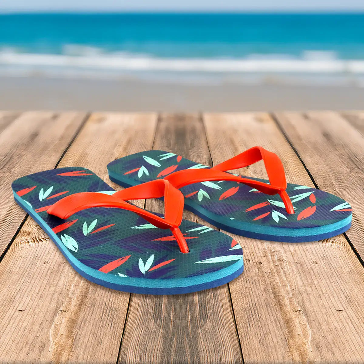 Sandalias para Hombre, Color Rojo y Negro