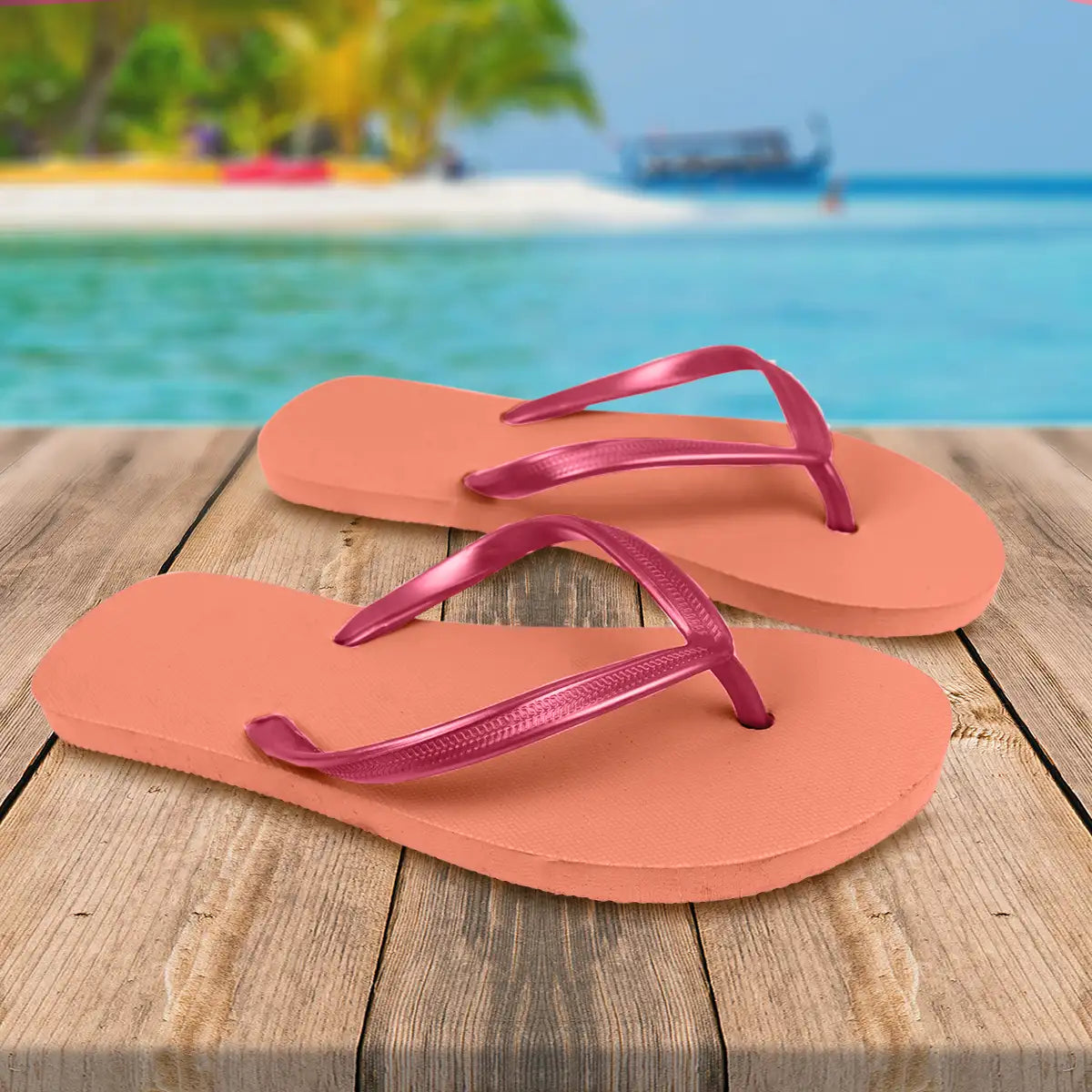 Sandalias, Color Rosa y Naranja