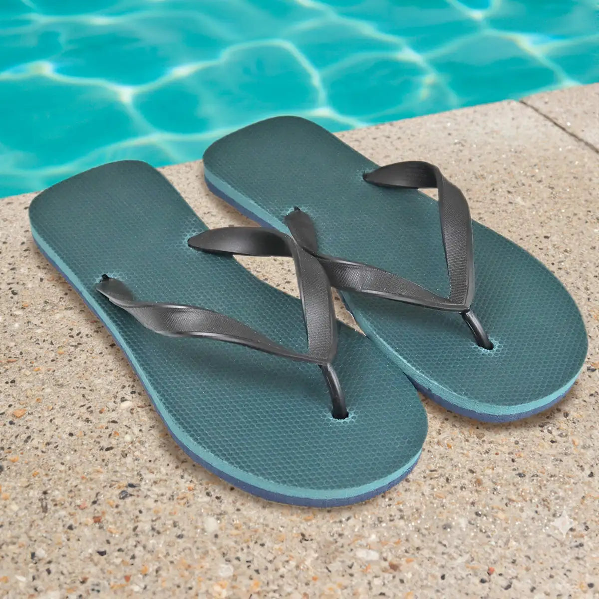 Sandalias, Color Verde y Negro