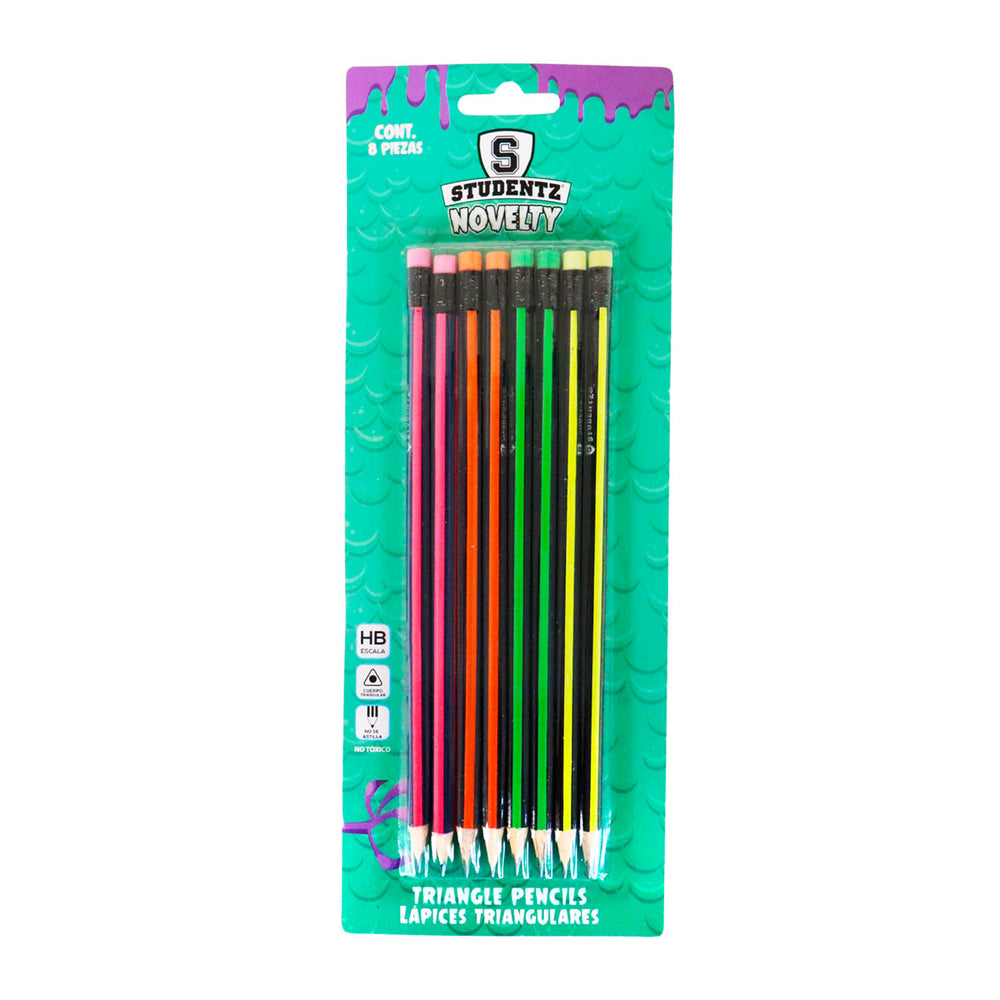 Lápices Triangulares, 8 pzas