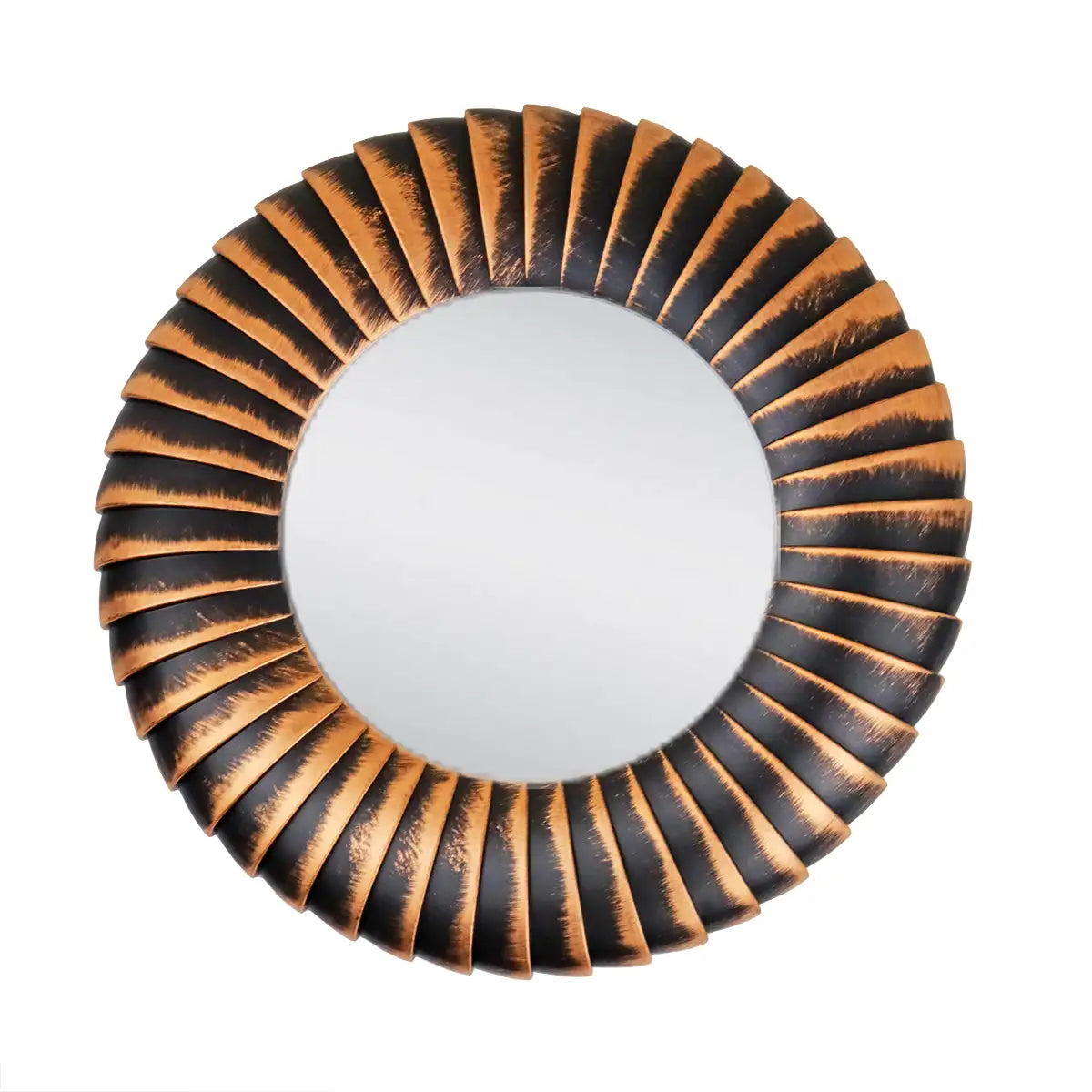 Set de 3 Espejos con Marco Color Cobre y Negro