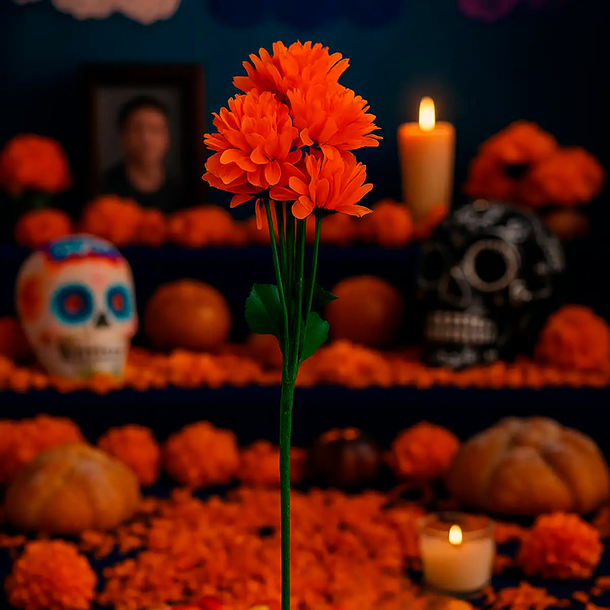 Flor Artificial de cempasúchil