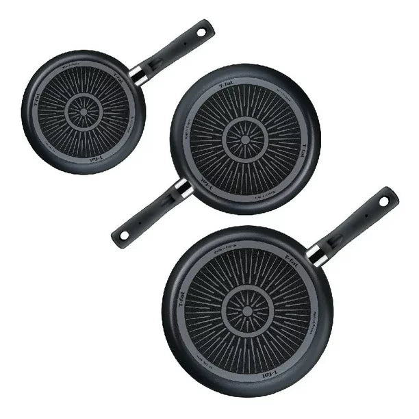 JGO SARTENES T-FAL C3829083 HARD TITANIUM 20,24,30 CM**