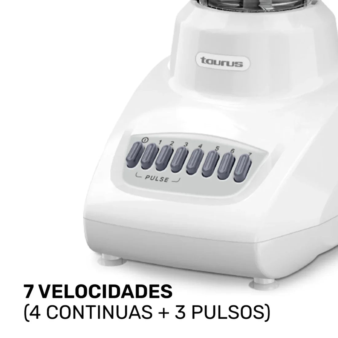 LICUADORA TAURUS, MOD. VALENCIA, 7V V. VIDRIO **