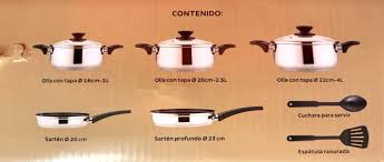 BATERIA TRAMONTINA MOD. 32300409 ACERO INOX 10 PZAS