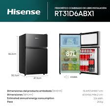 FRIGOBAR MOD. RT31D6ABX1 3.1.p3 NEGRO