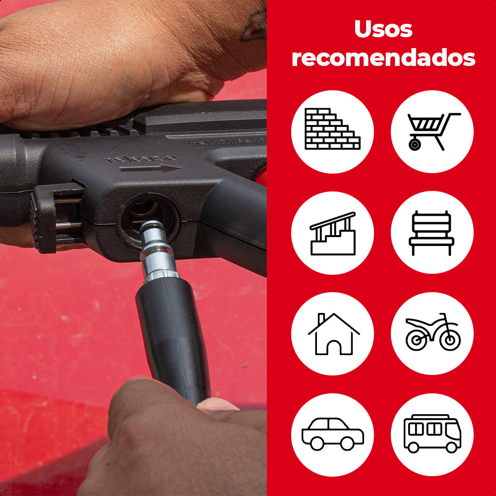 Hidrolavadora 1800W-2000psi, ENERGIZER