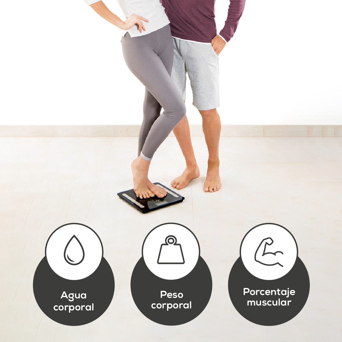 Báscula Diagnóstica de Baño para Personas BF600, Memoria Hasta para 8 Usuarios, Análisis Corporal de Cuerpo Completo / BF600 Marca beurer